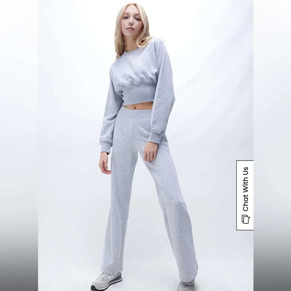 PacSun Hopeful Bustier Crew Neck Sweatshirt - Picture 2 of 4